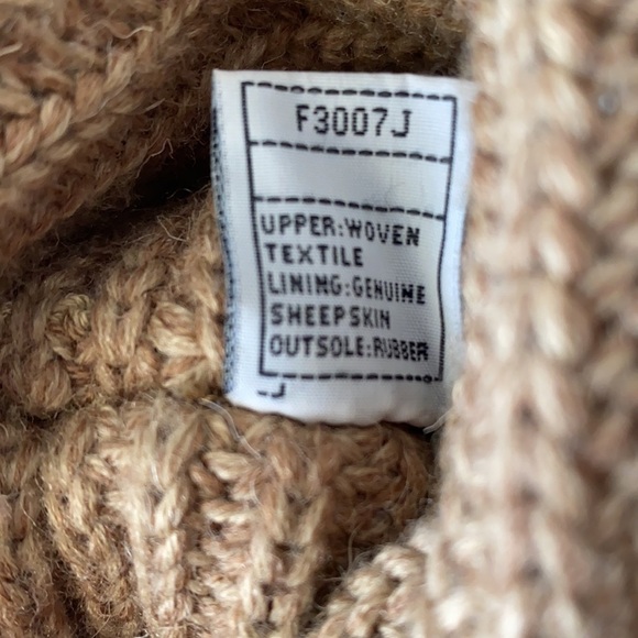 UGG Classic Cardy Tall Tan Knit Boots Size 5 - Picture 8 of 8